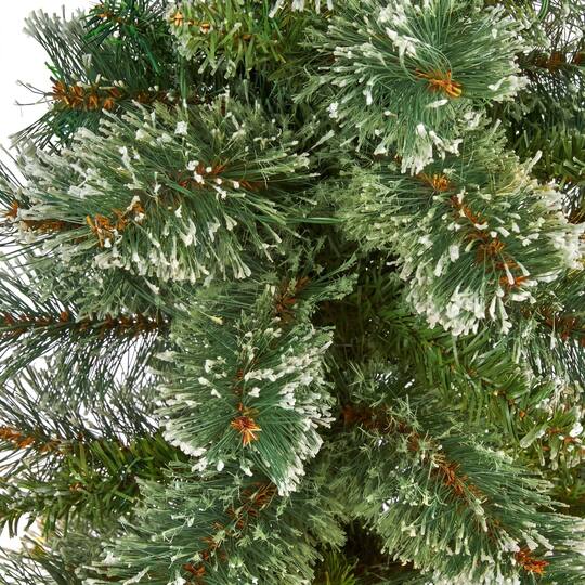 Nearly Natural 3ft. Unlit Wisconsin Slim Snow Tip Pine Artificial Christmas Tree